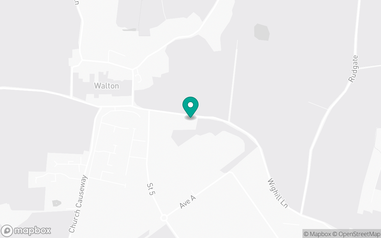 Map showing the location of Walton test centre
