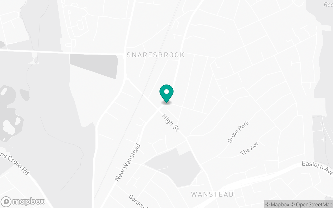 Map showing the location of Wanstead test centre