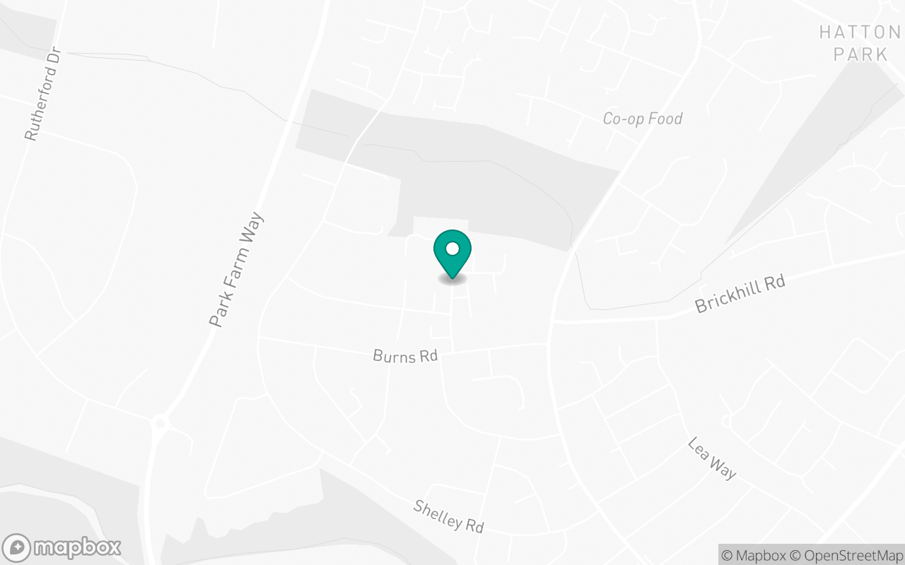 Map showing the location of Wellingborough test centre