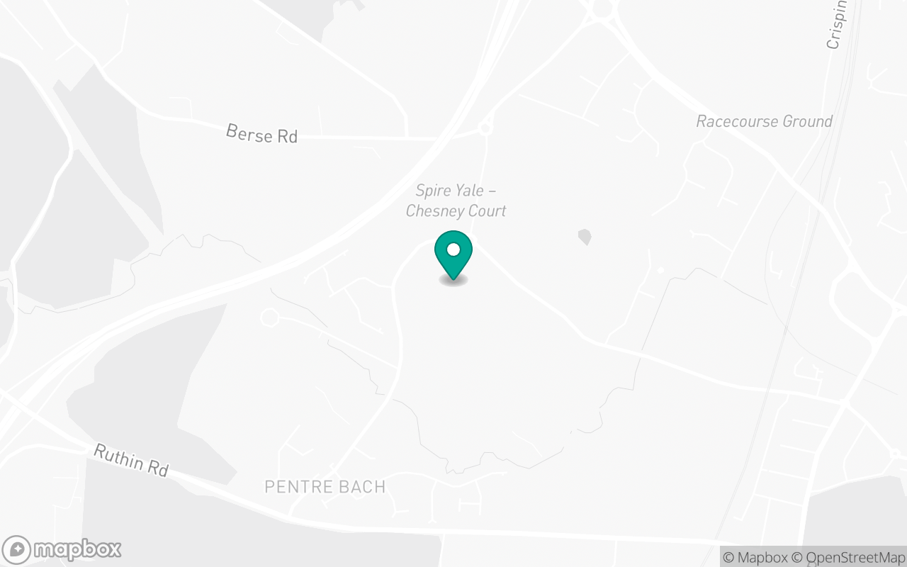 Map showing the location of Wrexham test centre