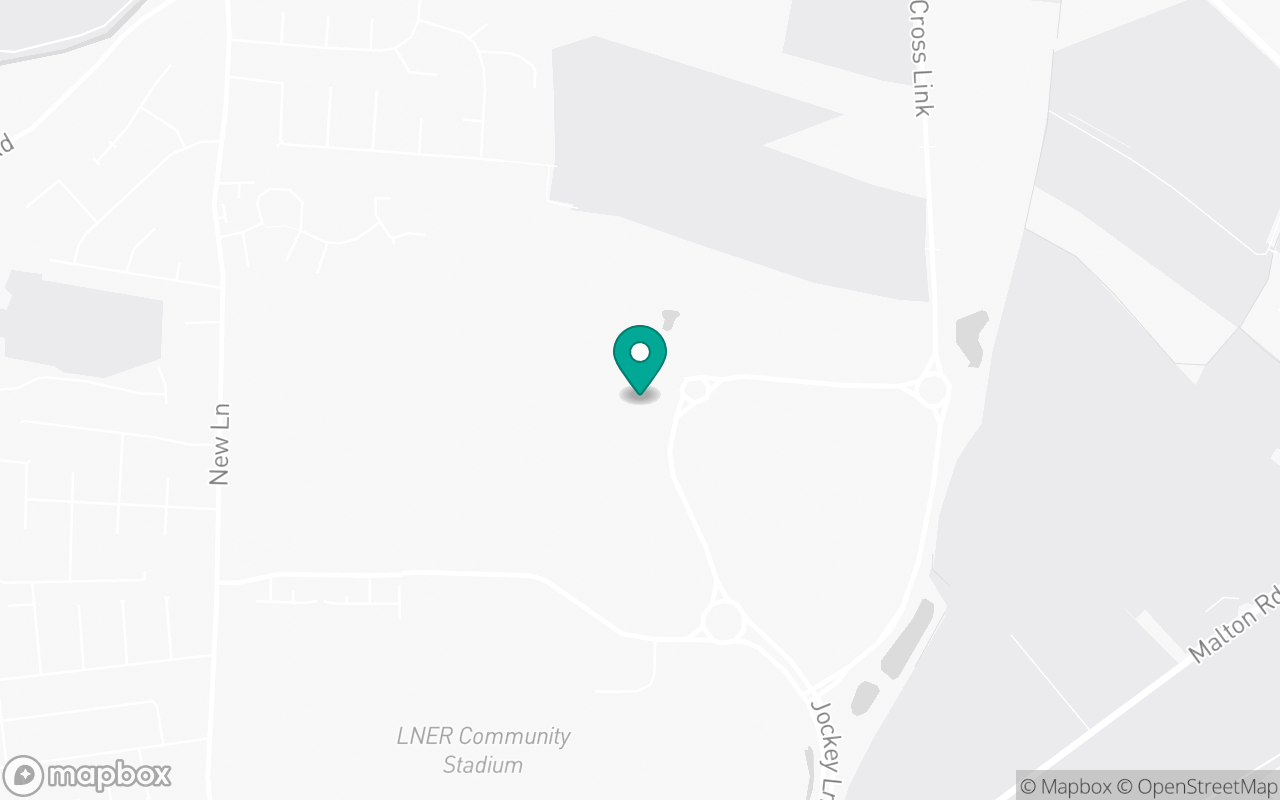 Map showing the location of York test centre